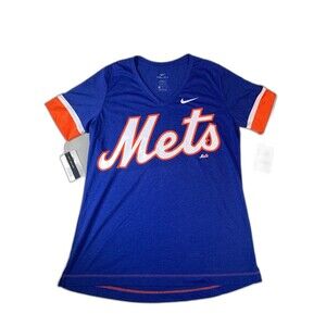 New York Mets Nike Womens v neck t shirt Dri fit XL nwt new mlb